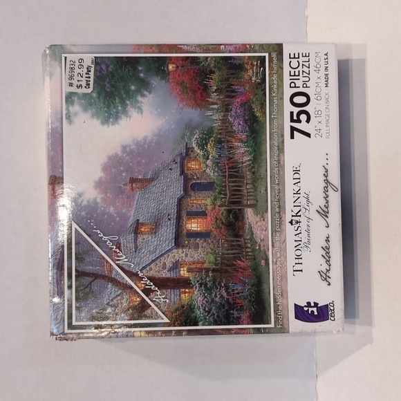 Ceaco Thomas Kinkade Hidden Messages 750 Piece Puzzle - New in Wrapper - Picture 1 of 8